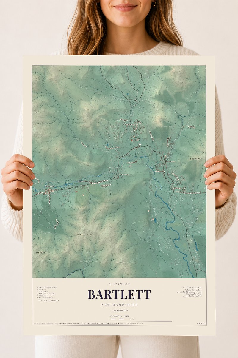 NH Current Atlas 2026 | Bartlett | 18" x 24" | Archival Matte Print