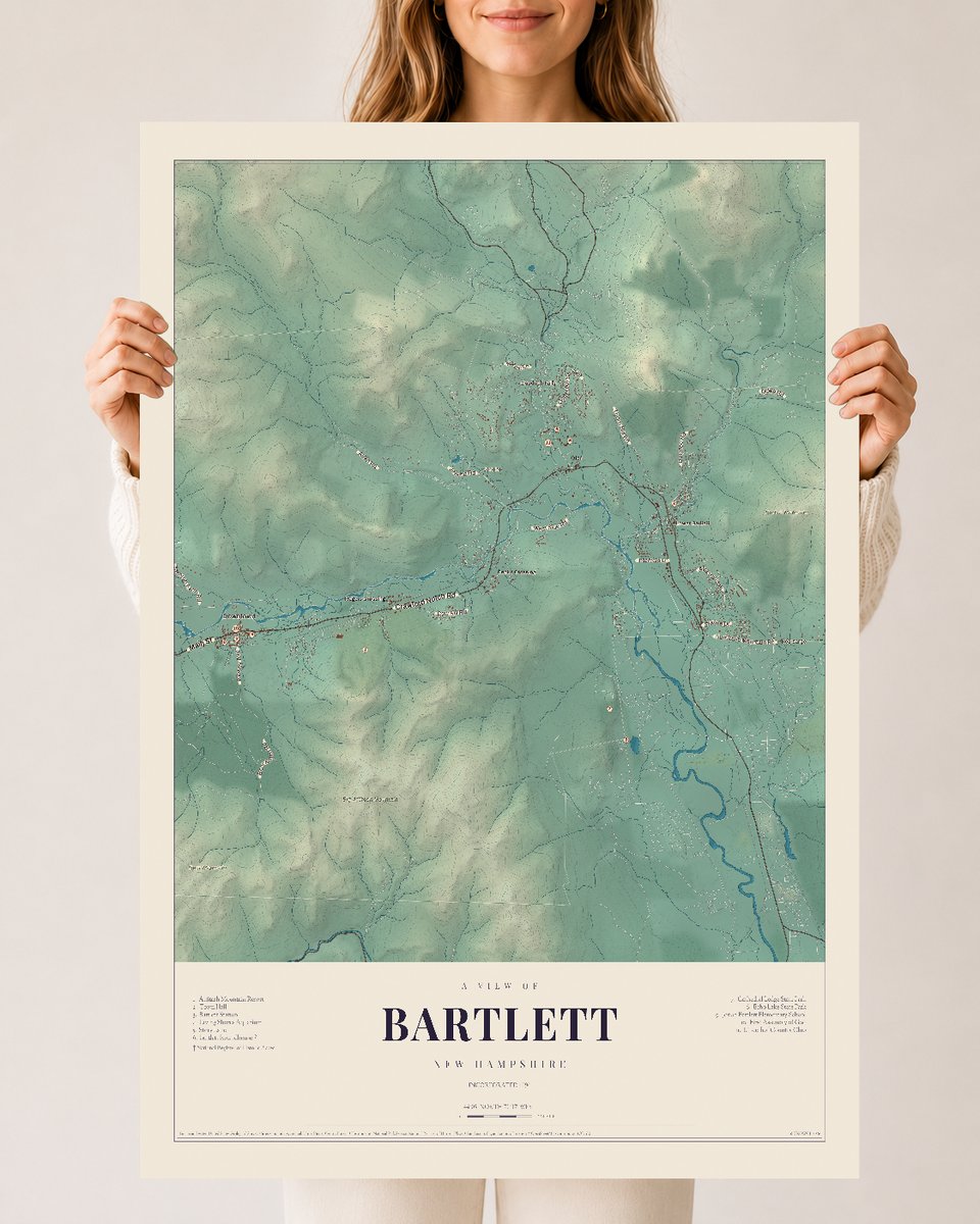 NH Current Atlas 2026 | Bartlett | 24" x 36" | Archival Matte Print