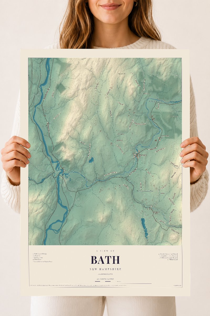 NH Current Atlas 2026 | Bath | 18" x 24" | Archival Matte Print