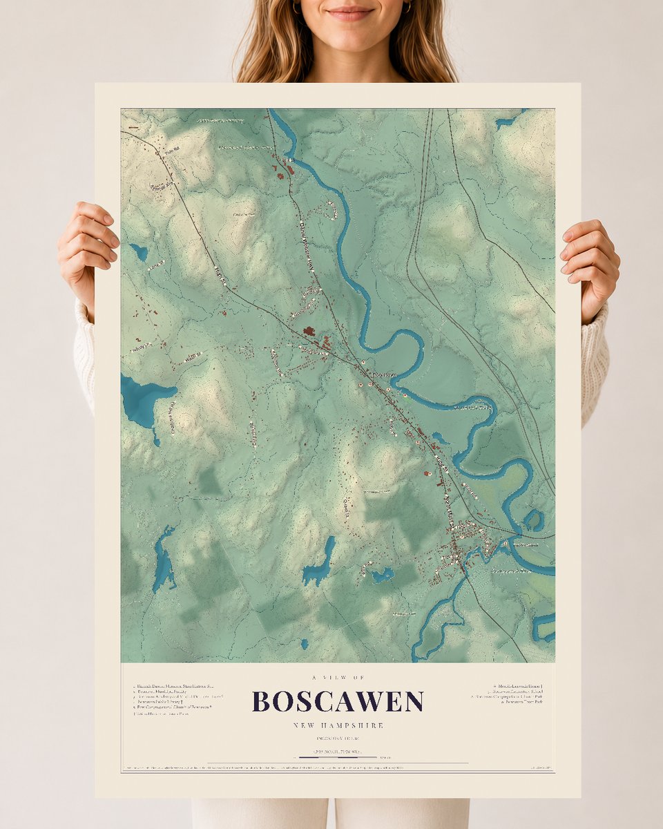 NH Current Atlas 2026 | Boscawen | 24" x 36" | Archival Matte Print