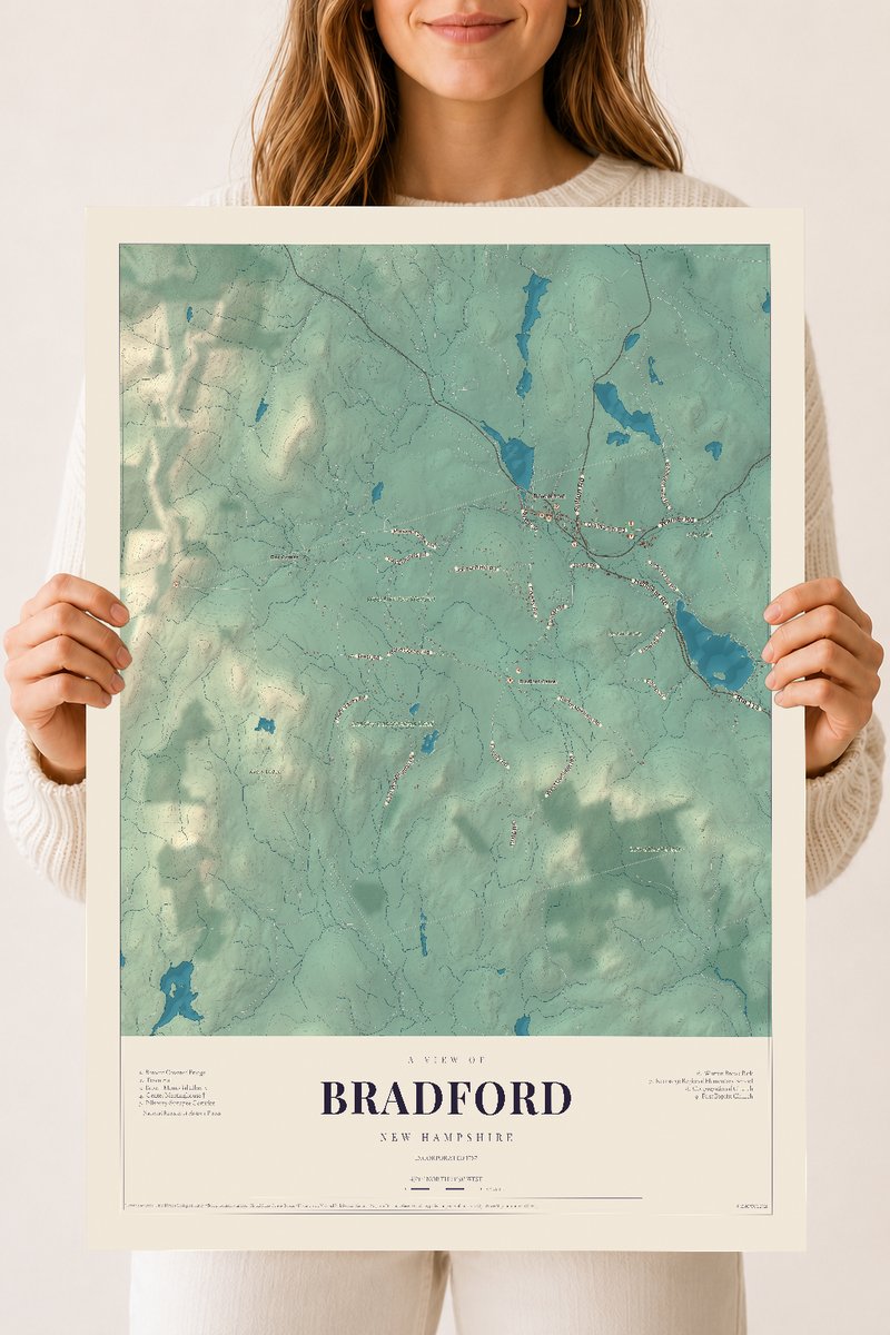 NH Current Atlas 2026 | Bradford | 18" x 24" | Archival Matte Print