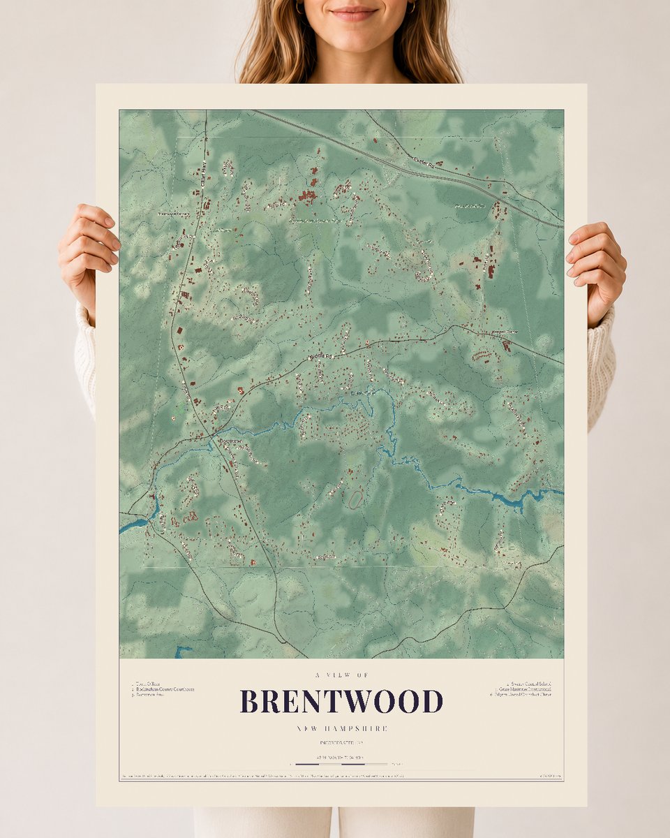 NH Current Atlas 2026 | Brentwood | 24" x 36" | Archival Matte Print