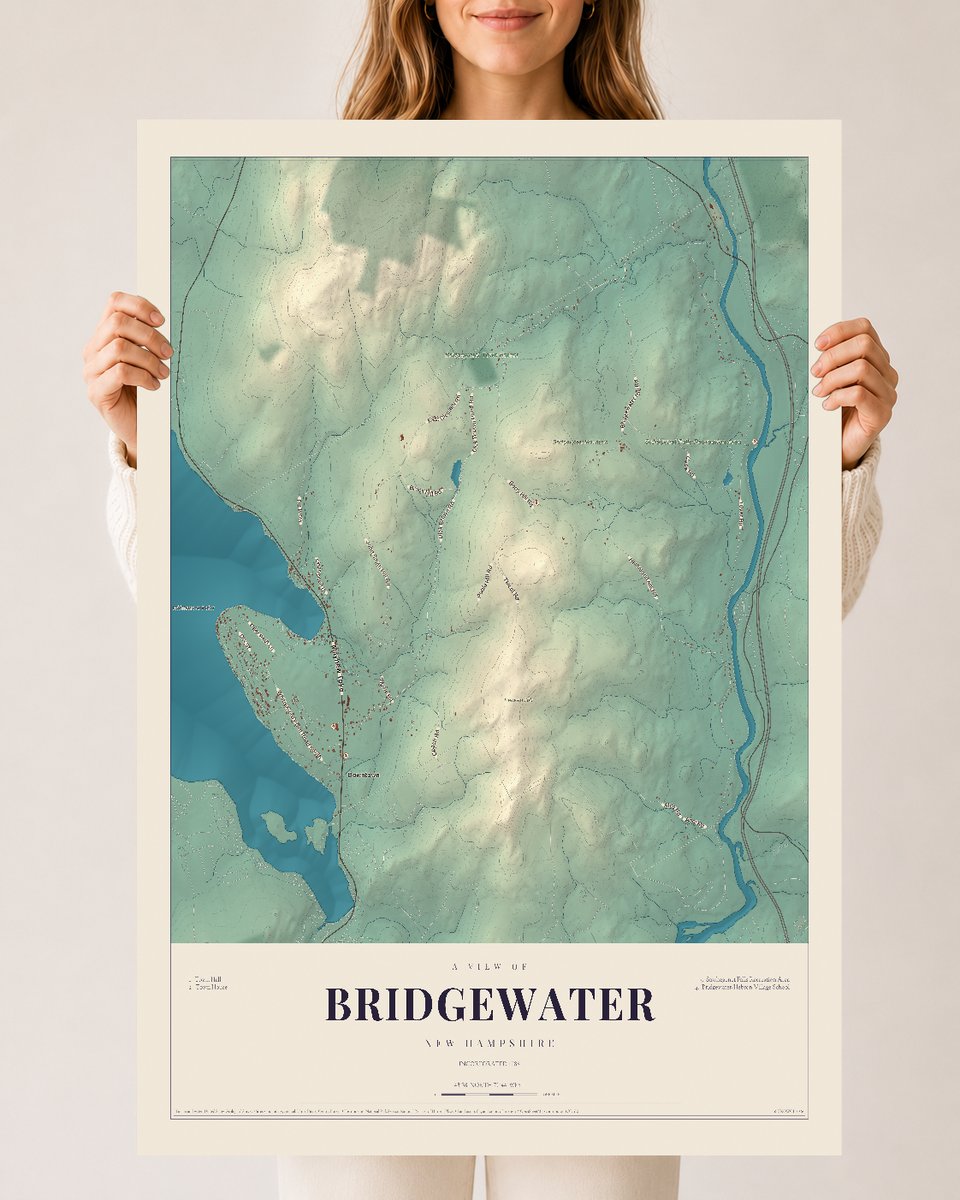 NH Current Atlas 2026 | Bridgewater | 24" x 36" | Archival Matte Print