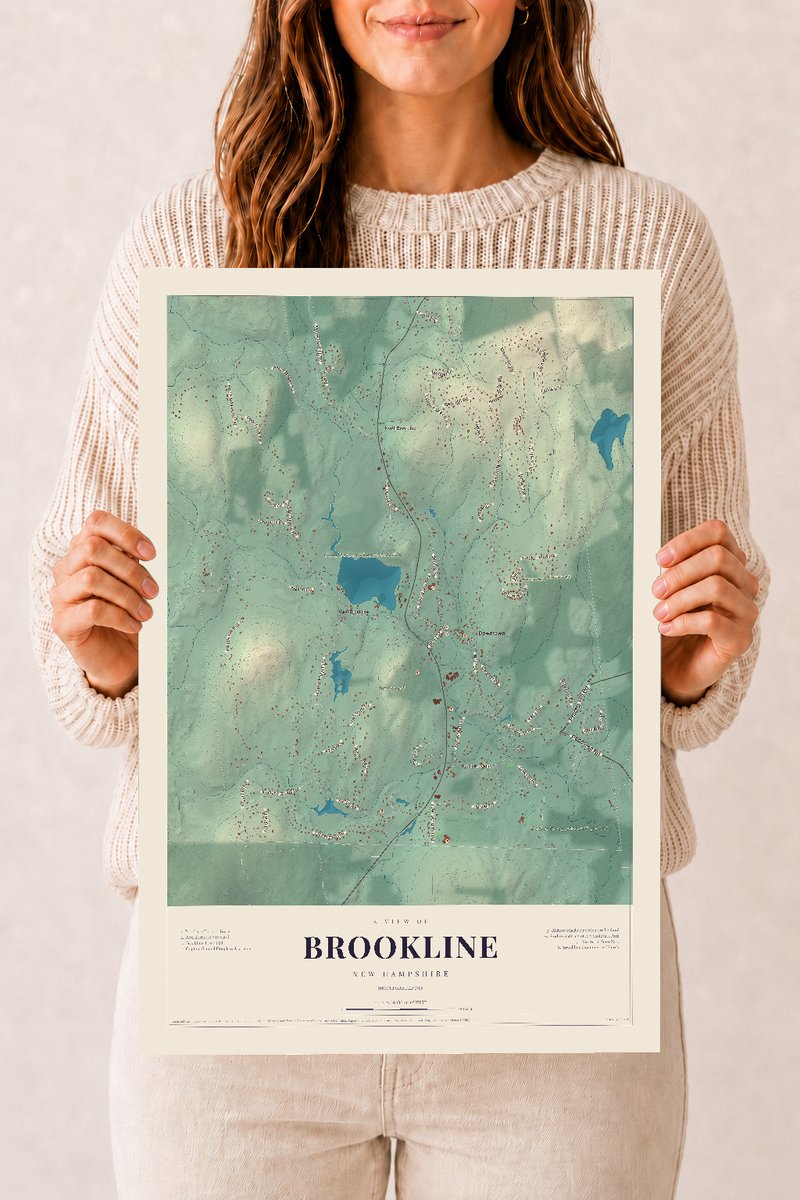 NH Current Atlas 2026 | Brookline | 12" x 18" | Archival Matte Print