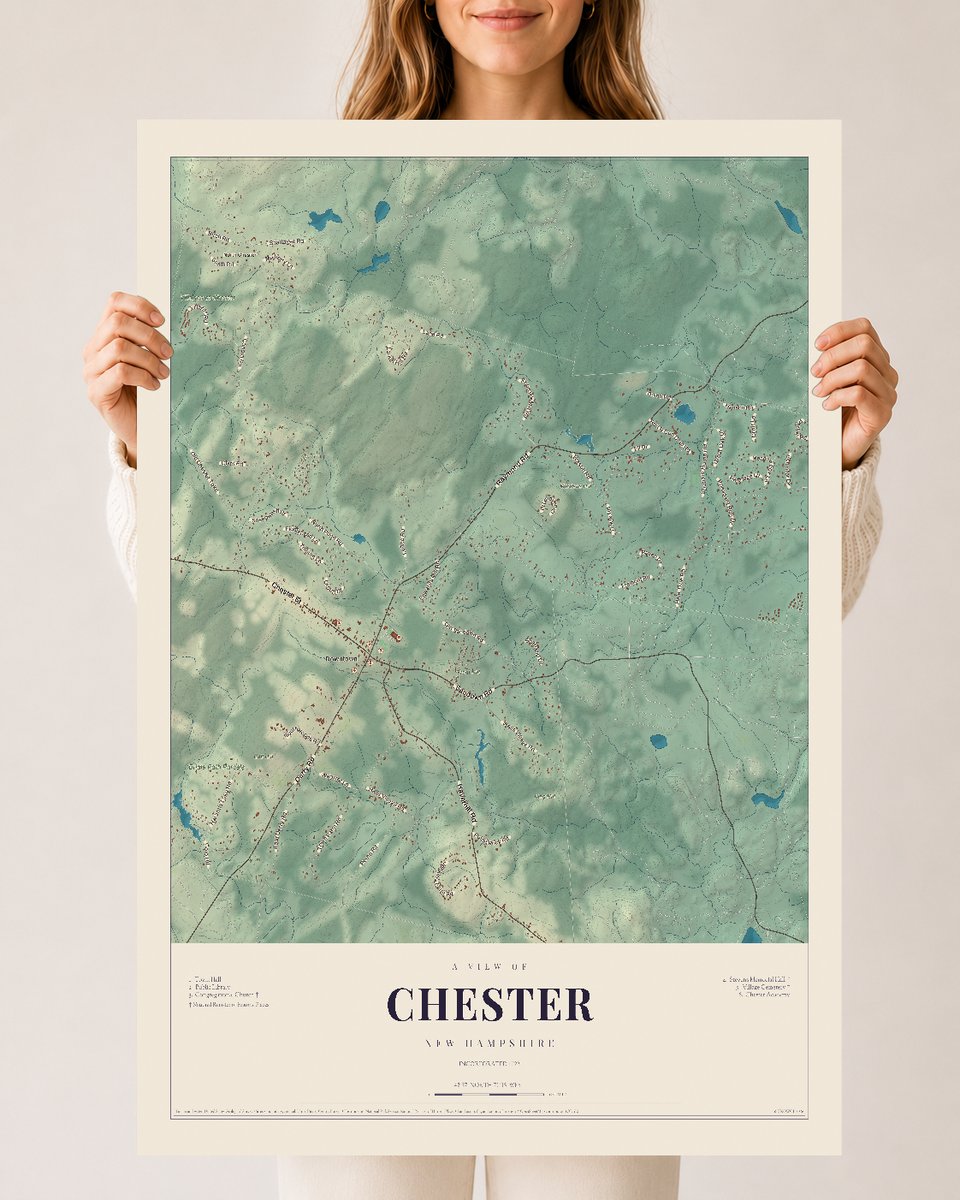 NH Current Atlas 2026 | Chester | 24" x 36" | Archival Matte Print