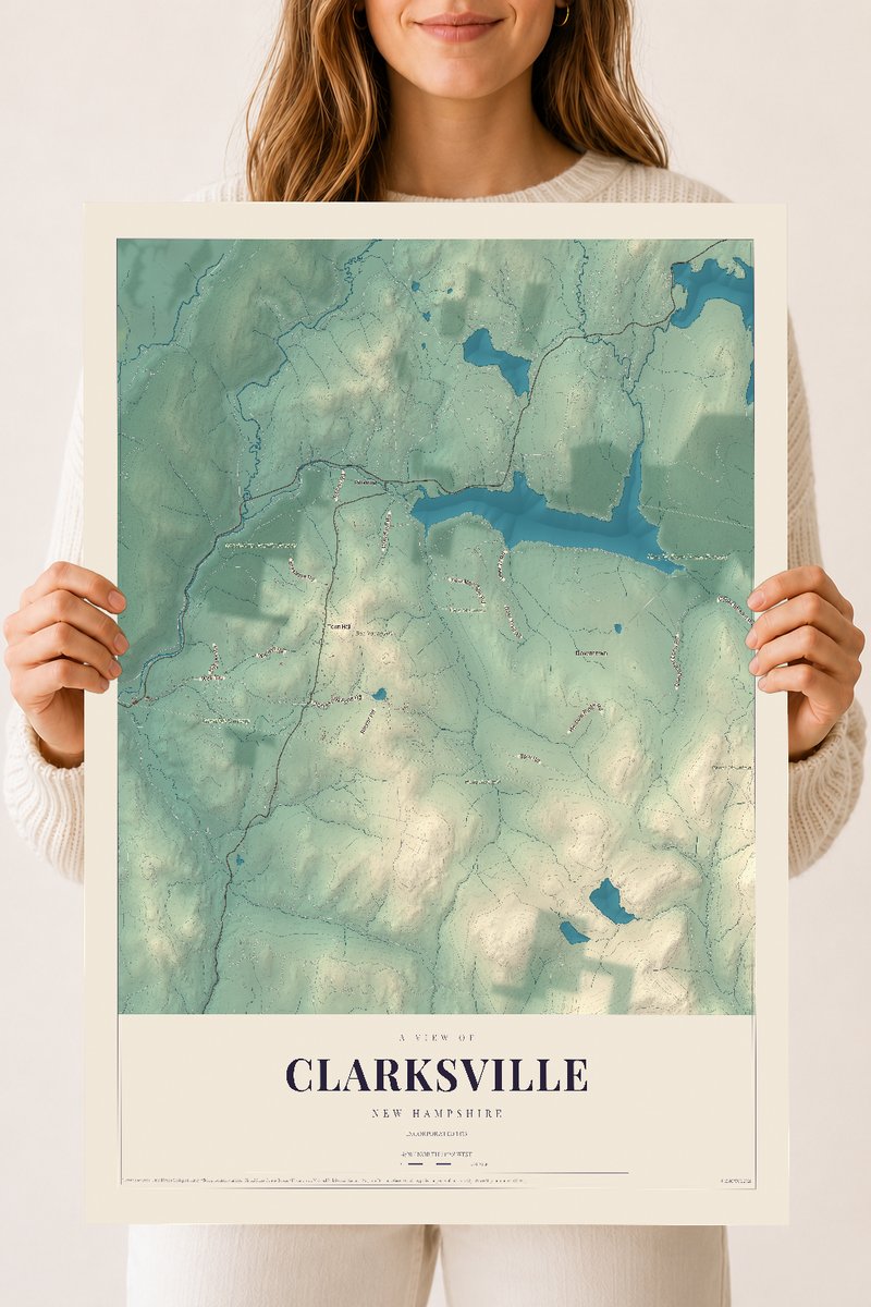 NH Current Atlas 2026 | Clarksville | 18" x 24" | Archival Matte Print