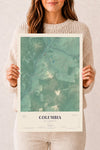 Map of Columbia, New Hampshire, 12 x 18 inch unframed archival matte print