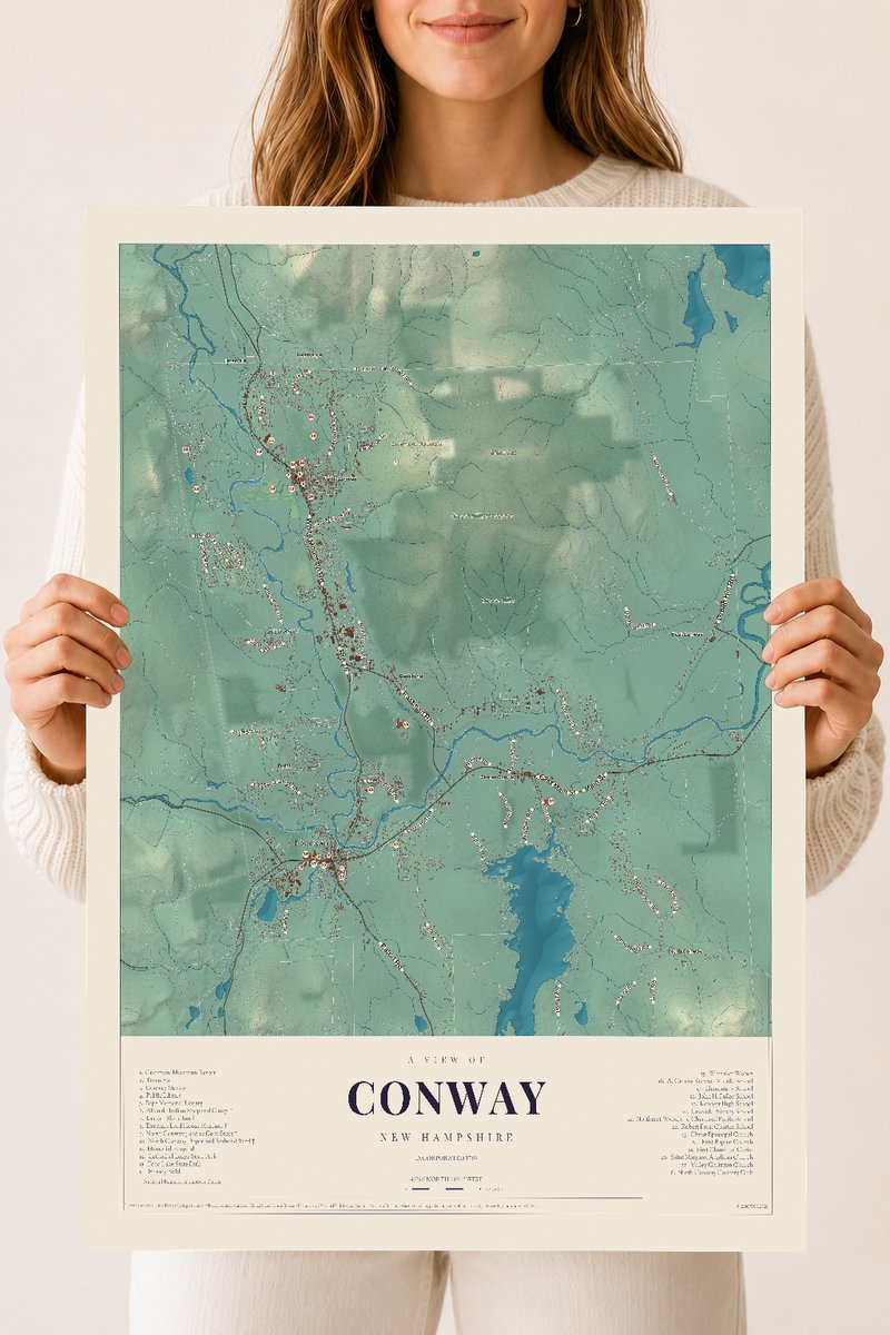NH Current Atlas 2026 | Conway | 18" x 24" | Archival Matte Print