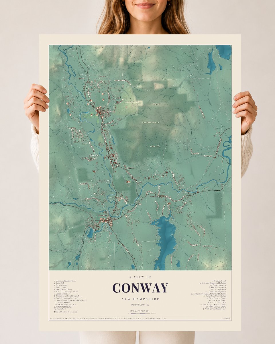 NH Current Atlas 2026 | Conway | 24" x 36" | Archival Matte Print