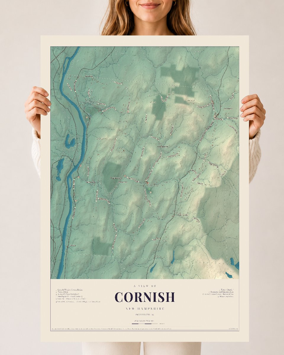 NH Current Atlas 2026 | Cornish | 24" x 36" | Archival Matte Print