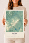 Map of Dalton, New Hampshire, 12 x 18 inch unframed archival matte print