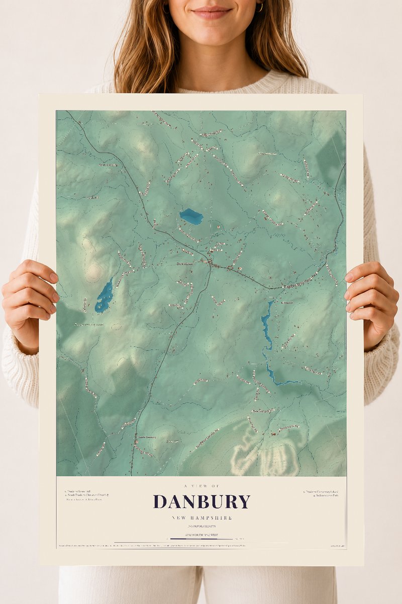 NH Current Atlas 2026 | Danbury | 18" x 24" | Archival Matte Print