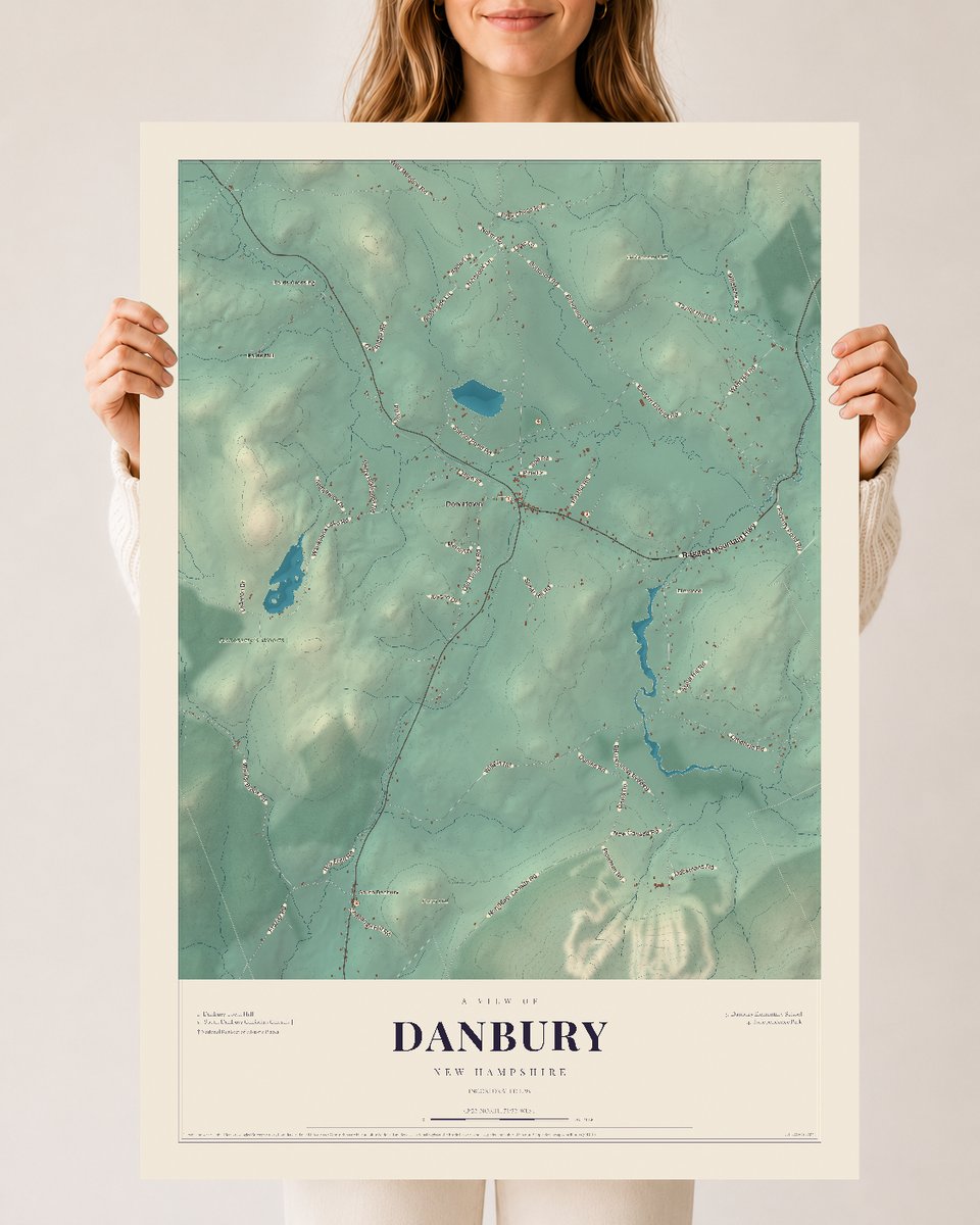 NH Current Atlas 2026 | Danbury | 24" x 36" | Archival Matte Print