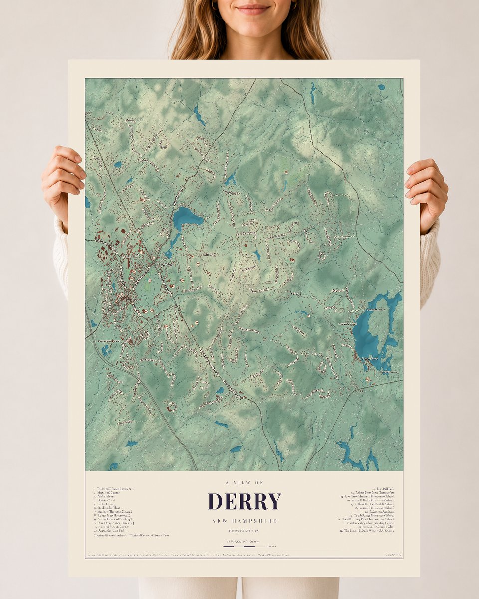 NH Current Atlas 2026 | Derry | 24" x 36" | Archival Matte Print