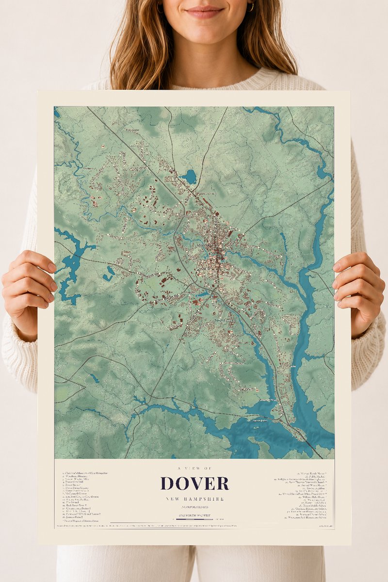NH Current Atlas 2026 | Dover | 18" x 24" | Archival Matte Print