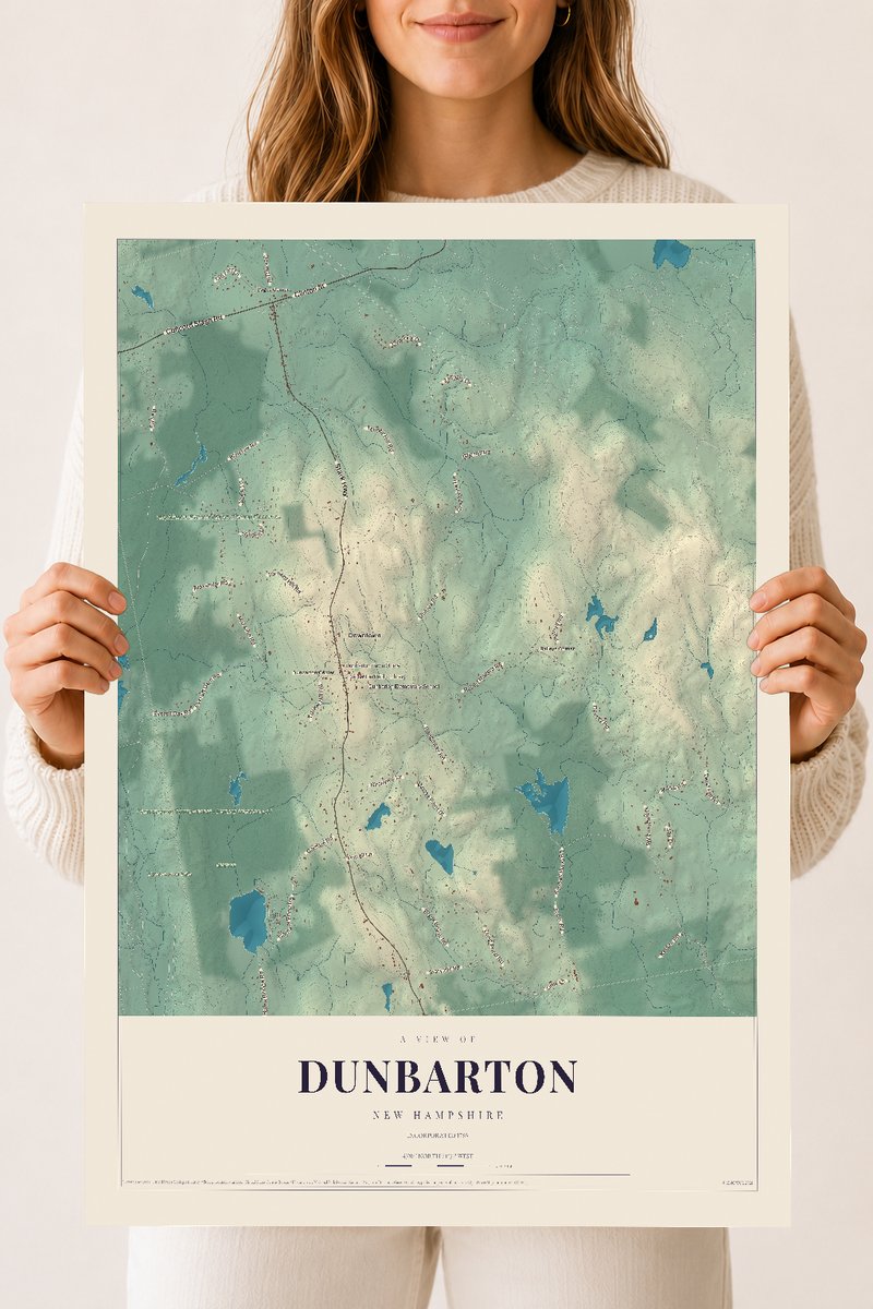 NH Current Atlas 2026 | Dunbarton | 18" x 24" | Archival Matte Print