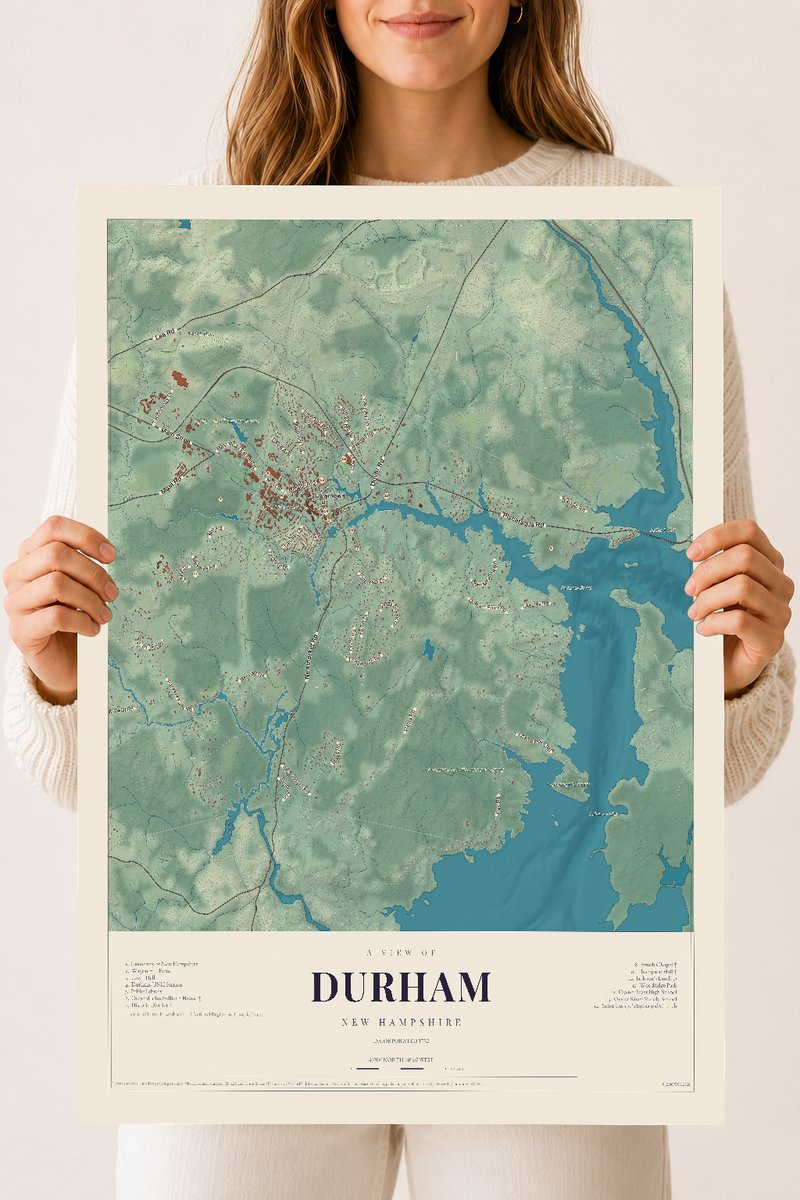 NH Current Atlas 2026 | Durham | 18" x 24" | Archival Matte Print