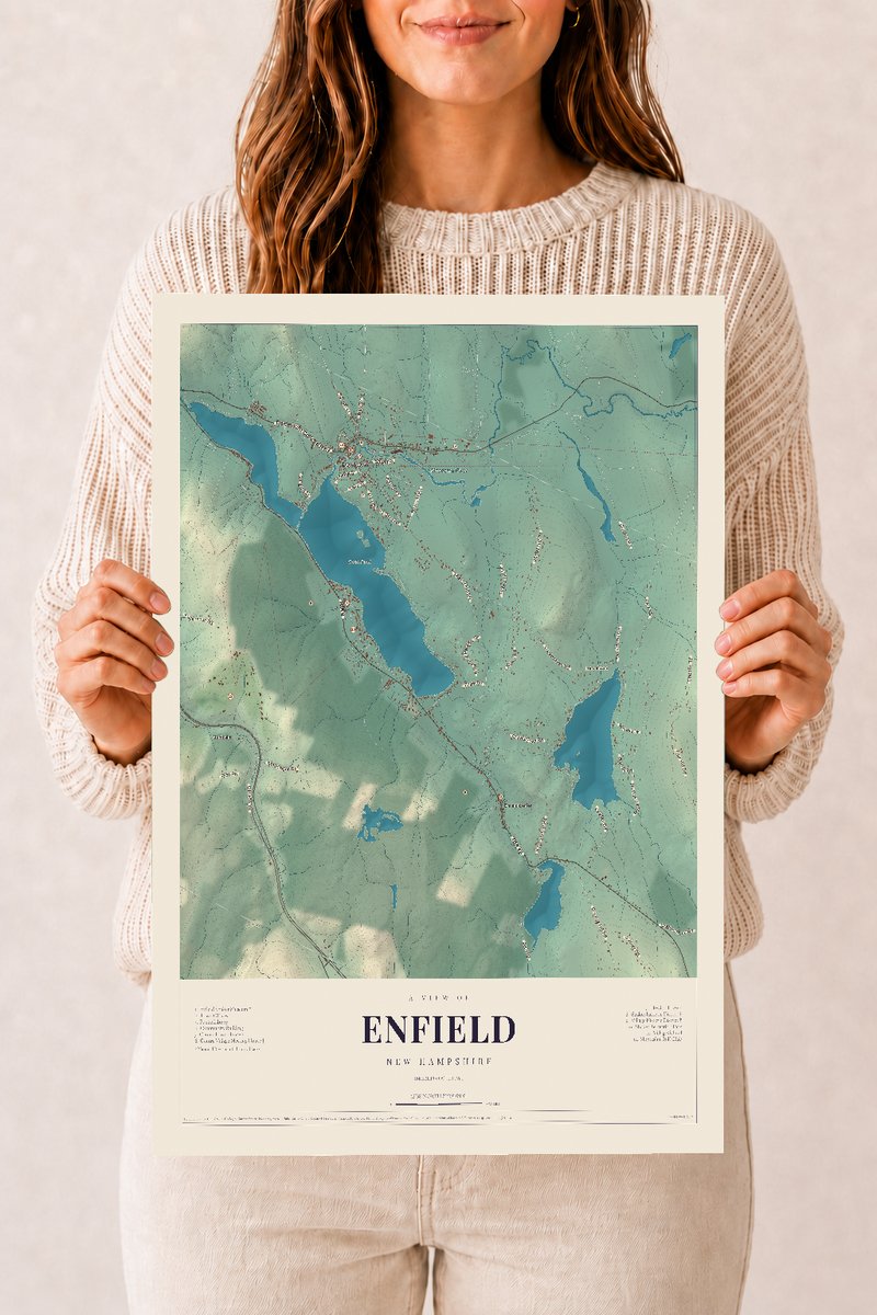NH Current Atlas 2026 | Enfield | 12" x 18" | Archival Matte Print