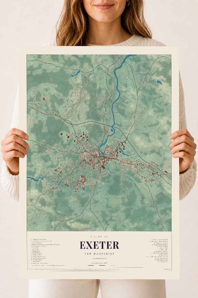 NH Current Atlas 2026 | Exeter | 18" x 24" | Archival Matte Print