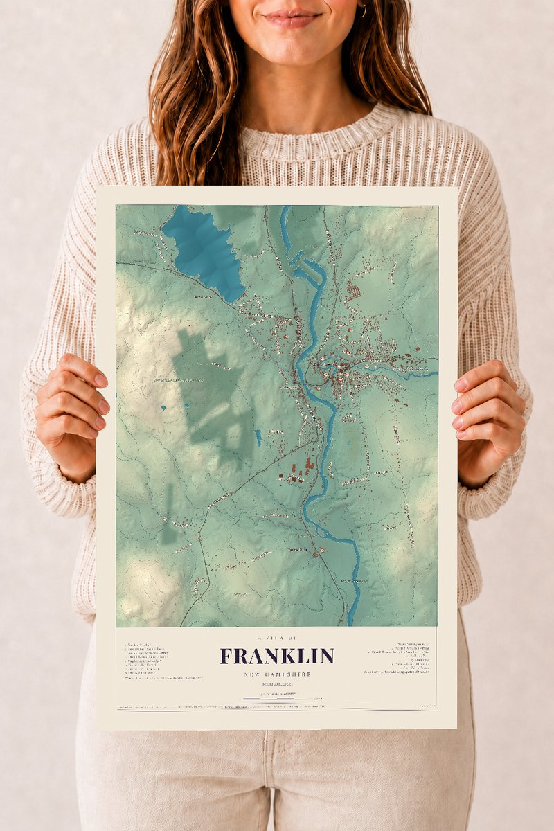 NH Current Atlas 2026 | Franklin | 12" x 18" | Archival Matte Print