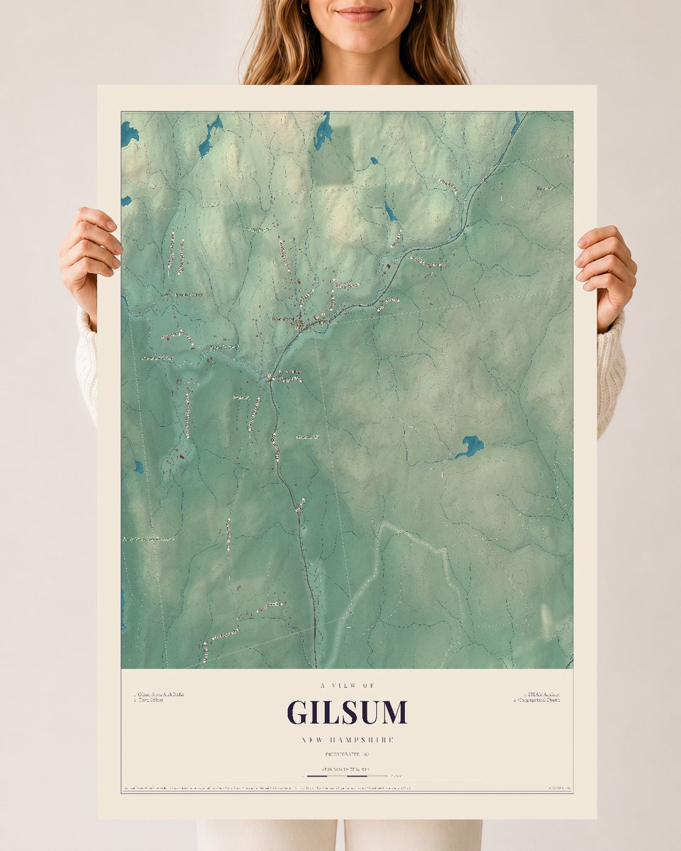 NH Current Atlas 2026 | Gilsum | 24" x 36" | Archival Matte Print