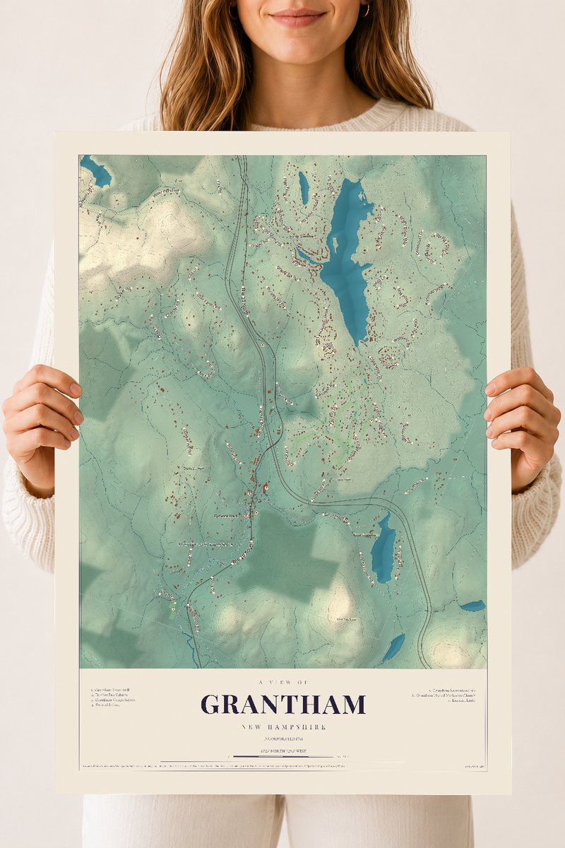 NH Current Atlas 2026 | Grantham | 18" x 24" | Archival Matte Print