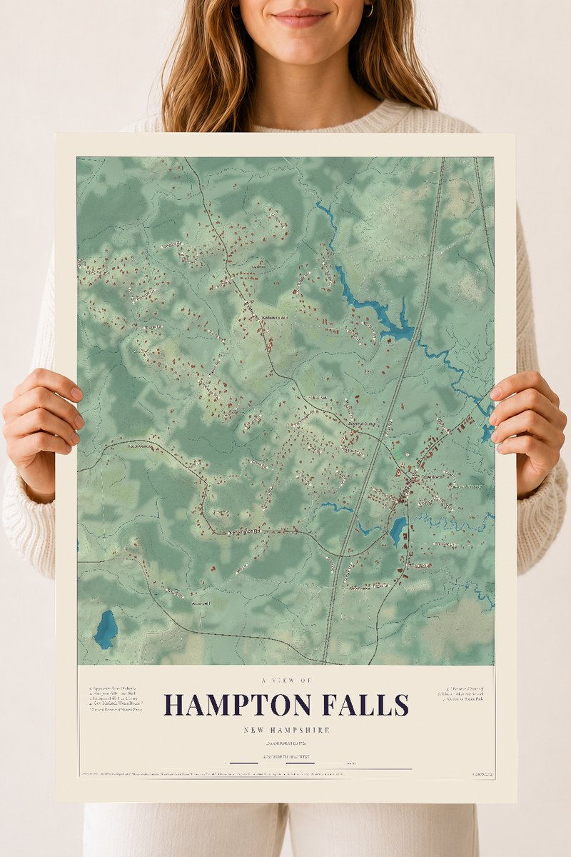 NH Current Atlas 2026 | Hampton Falls | 18" x 24" | Archival Matte Print