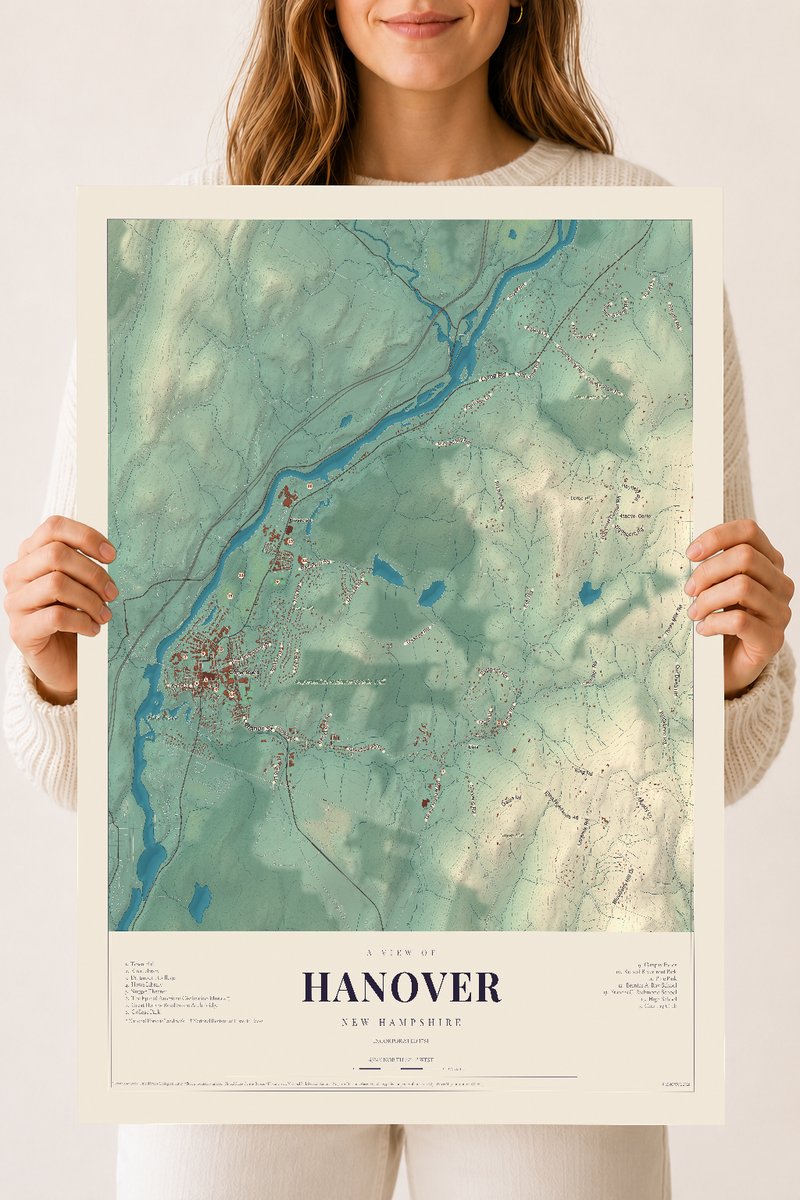 NH Current Atlas 2026 | Hanover | 18" x 24" | Archival Matte Print