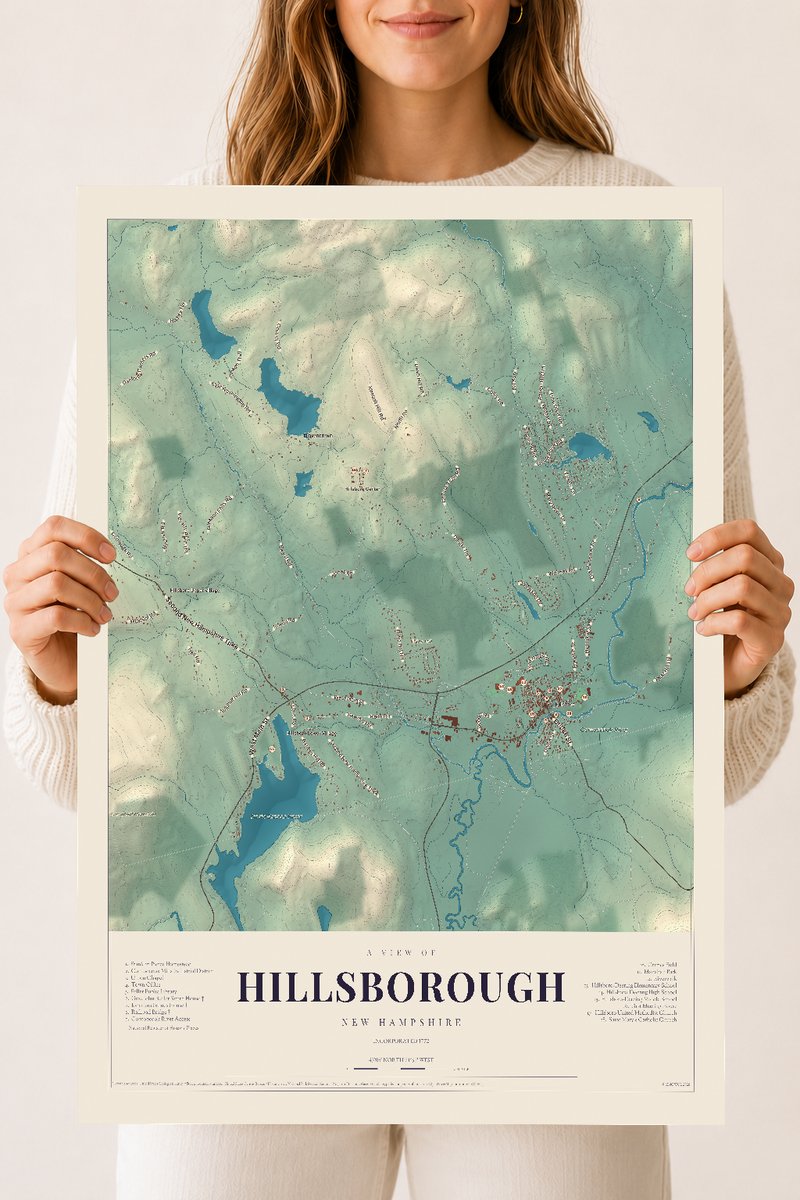 NH Current Atlas 2026 | Hillsborough | 18" x 24" | Archival Matte Print