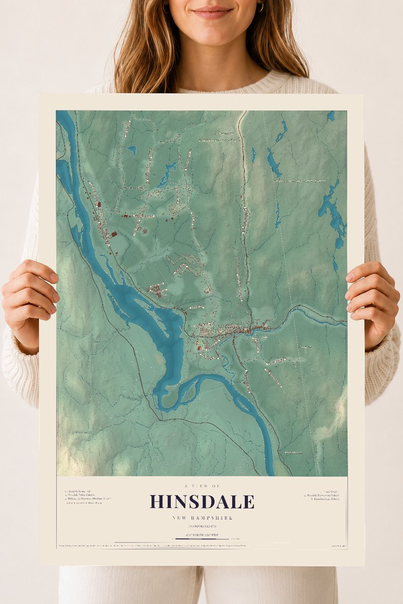 NH Current Atlas 2026 | Hinsdale | 18" x 24" | Archival Matte Print