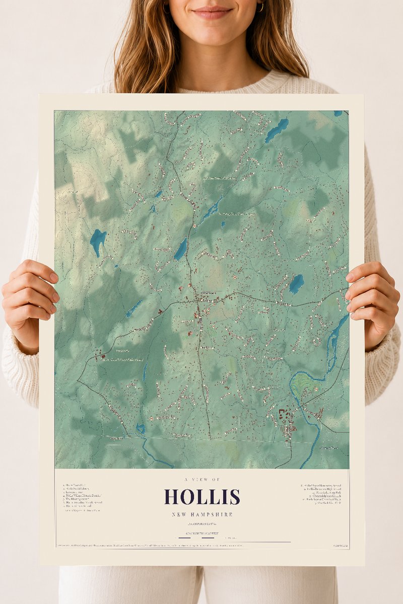 NH Current Atlas 2026 | Hollis | 18" x 24" | Archival Matte Print