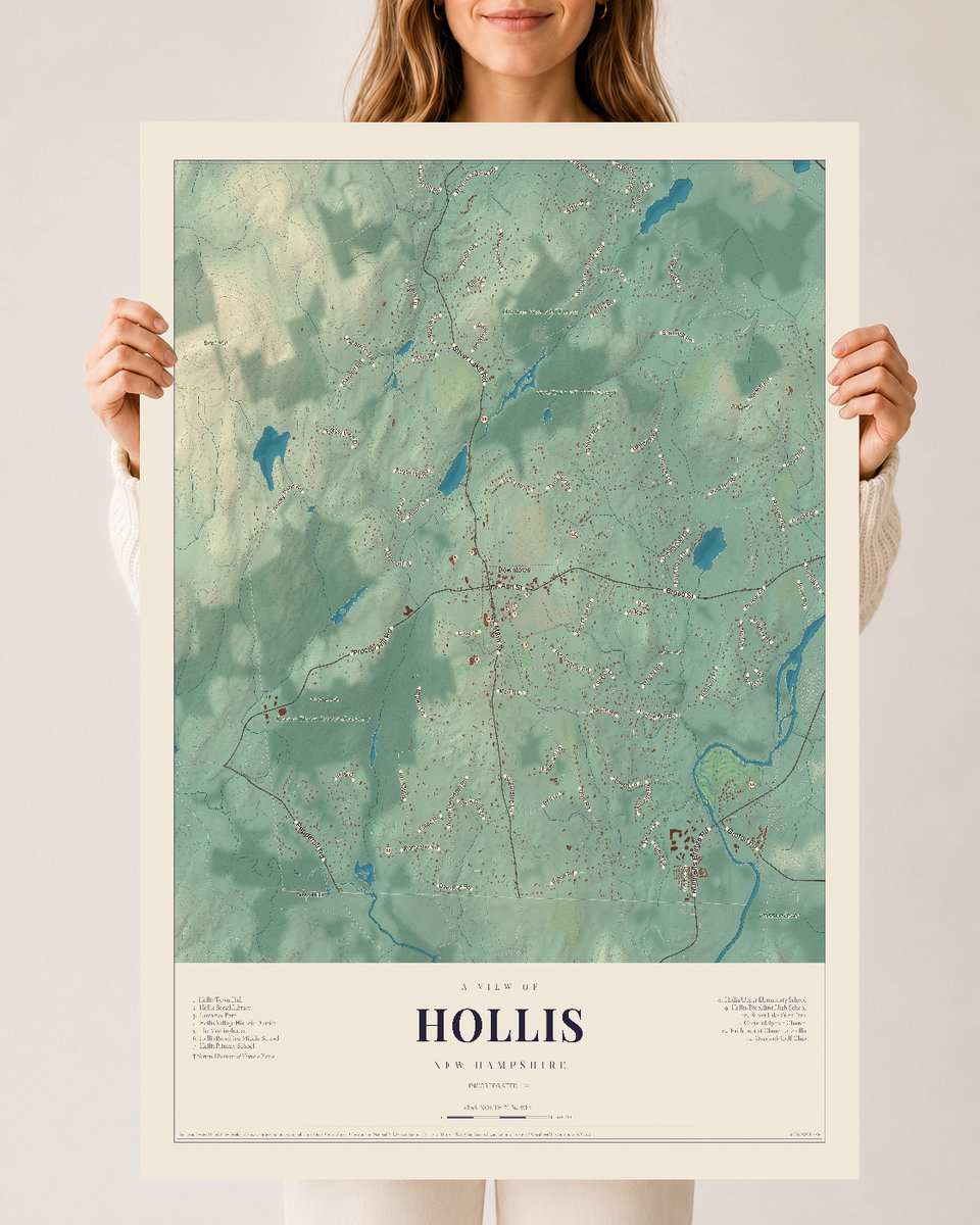 NH Current Atlas 2026 | Hollis | 24" x 36" | Archival Matte Print