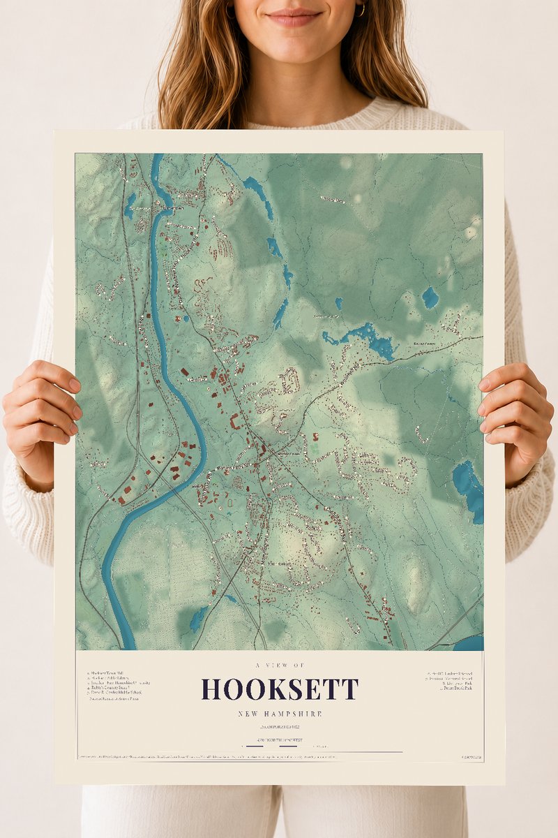 NH Current Atlas 2026 | Hooksett | 18" x 24" | Archival Matte Print