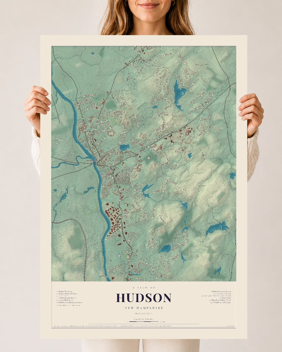 NH Current Atlas 2026 | Hudson | 24" x 36" | Archival Matte Print