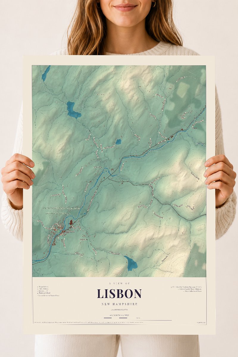 NH Current Atlas 2026 | Lisbon | 18" x 24" | Archival Matte Print