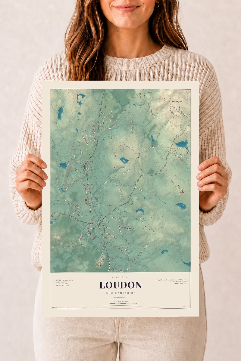 NH Current Atlas 2026 | Loudon | 12" x 18" | Archival Matte Print