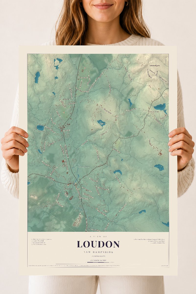 NH Current Atlas 2026 | Loudon | 18" x 24" | Archival Matte Print