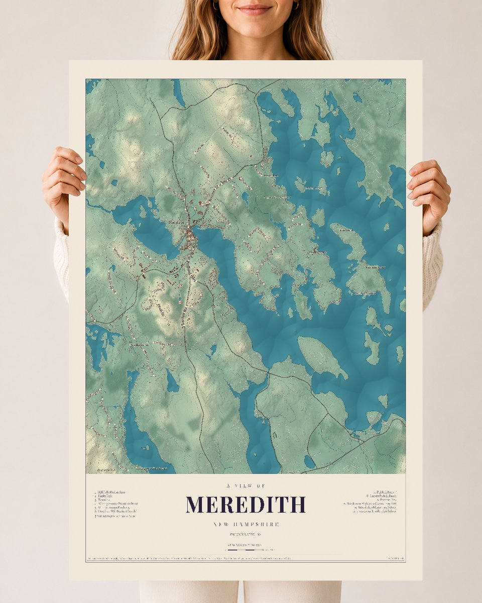 NH Current Atlas 2026 | Meredith | 24" x 36" | Archival Matte Print