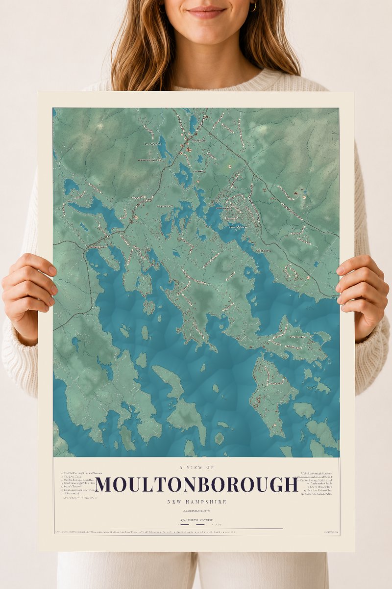 NH Current Atlas 2026 | Moultonborough | 18" x 24" | Archival Matte Print
