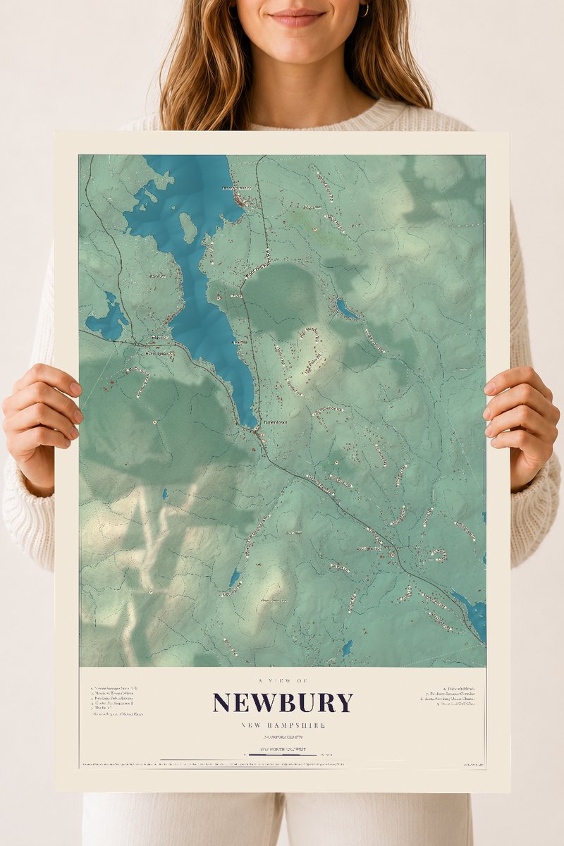 NH Current Atlas 2026 | Newbury | 18" x 24" | Archival Matte Print