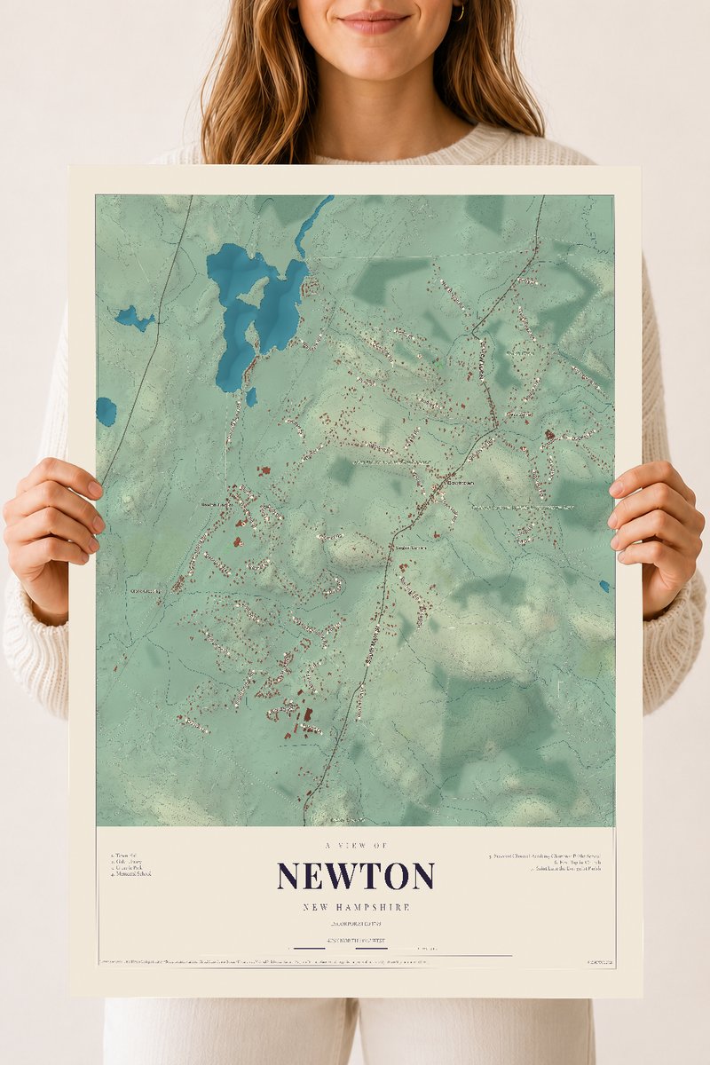 NH Current Atlas 2026 | Newton | 18" x 24" | Archival Matte Print