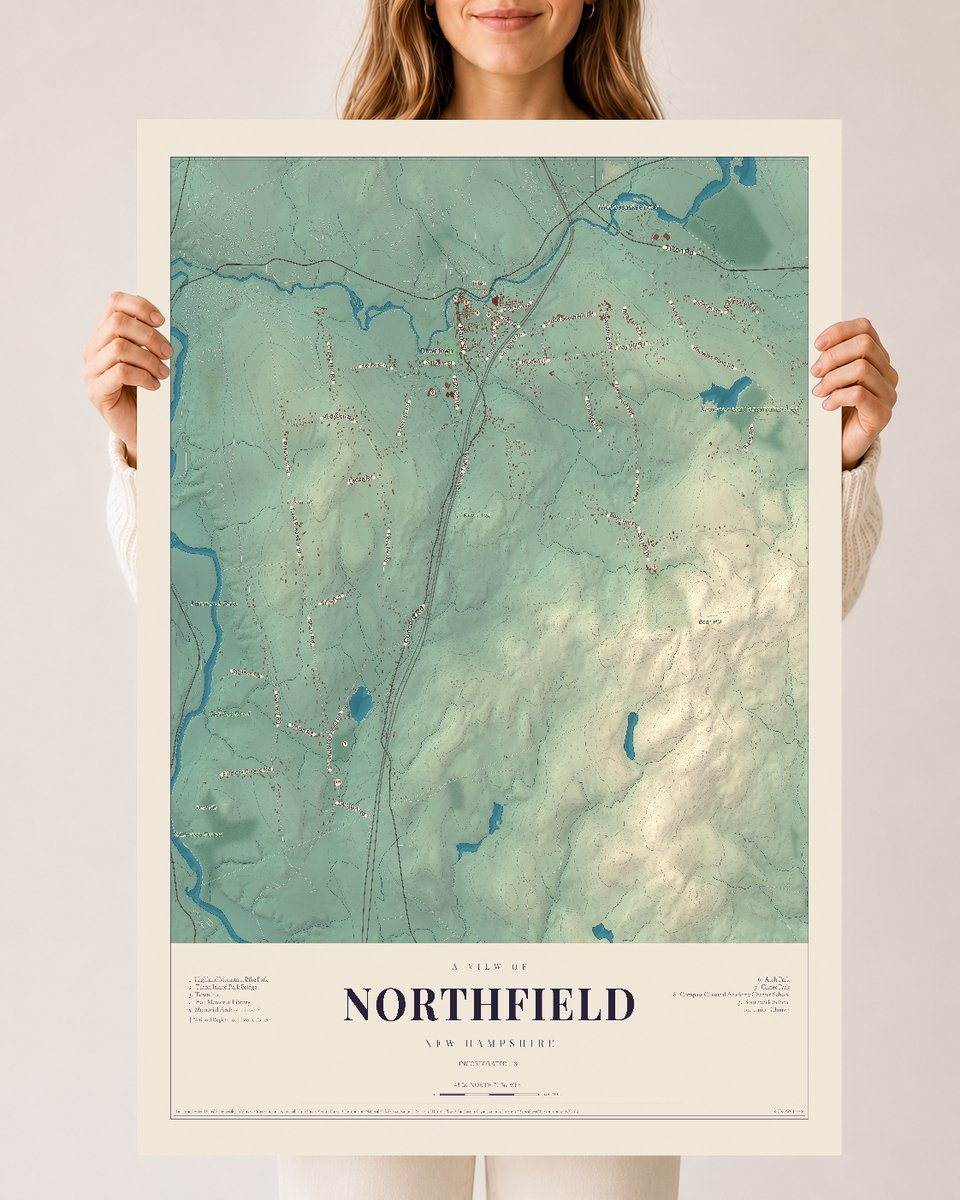NH Current Atlas 2026 | Northfield | 24" x 36" | Archival Matte Print