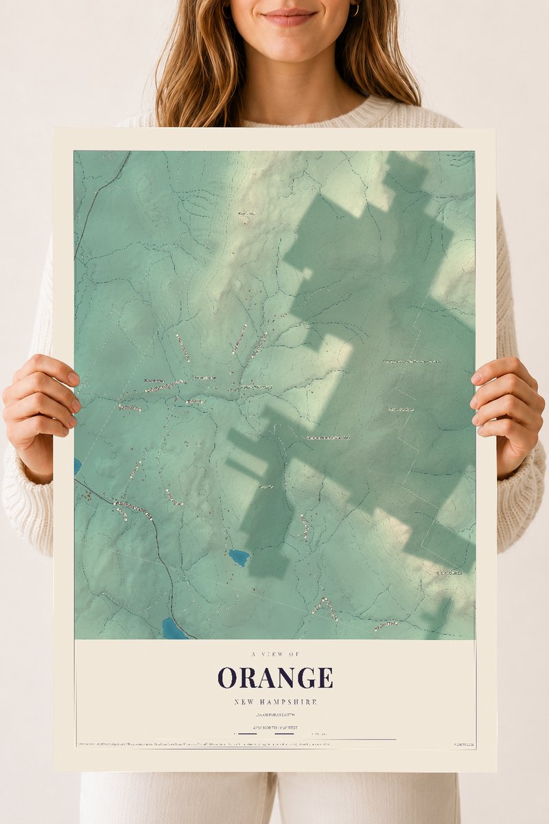 NH Current Atlas 2026 | Orange | 18" x 24" | Archival Matte Print