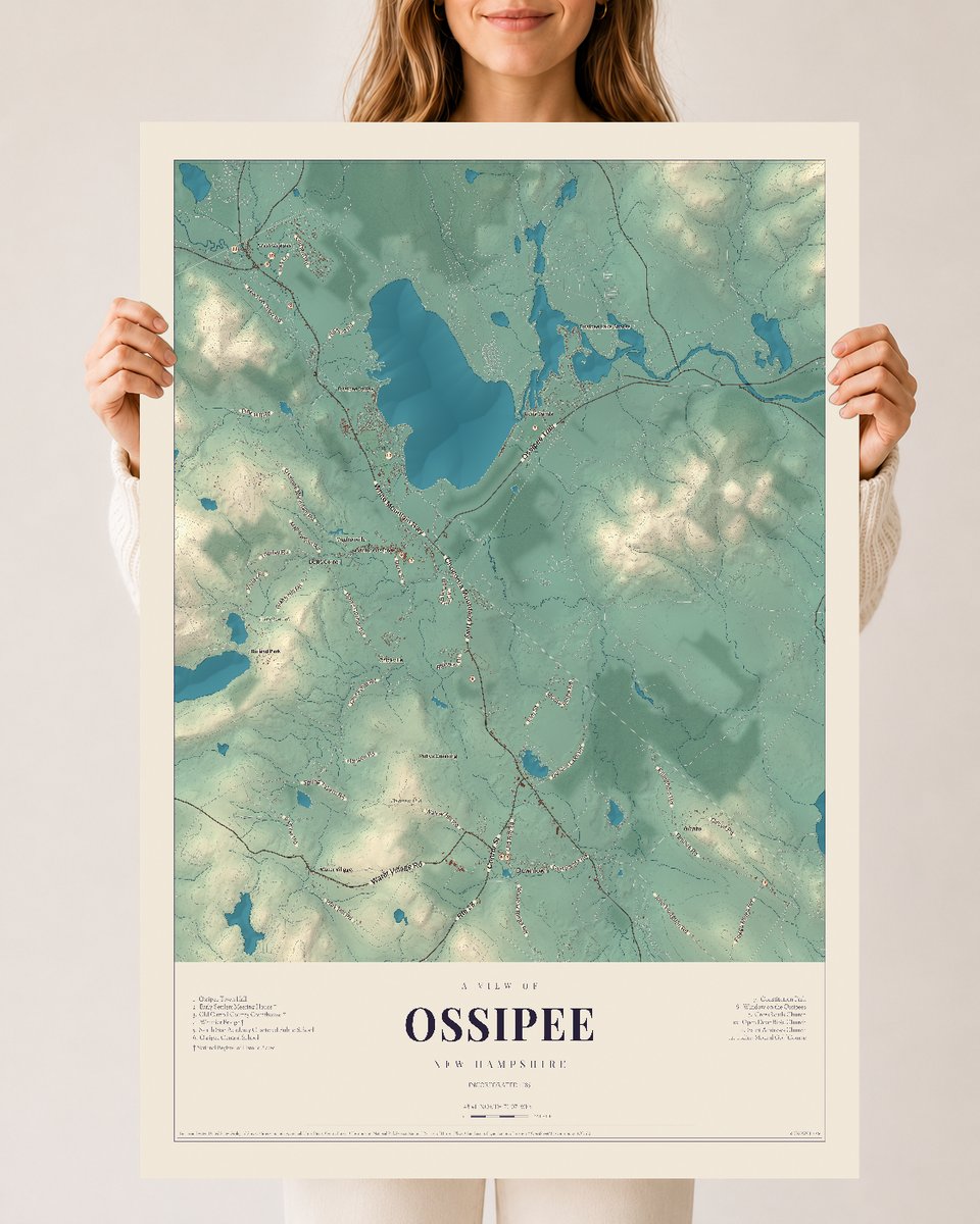 NH Current Atlas 2026 | Ossipee | 24" x 36" | Archival Matte Print