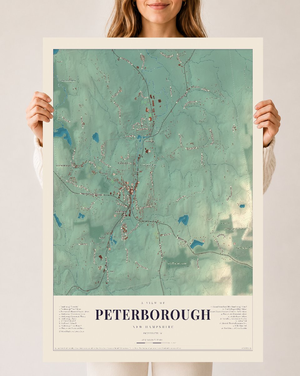 NH Current Atlas 2026 | Peterborough | 24" x 36" | Archival Matte Print