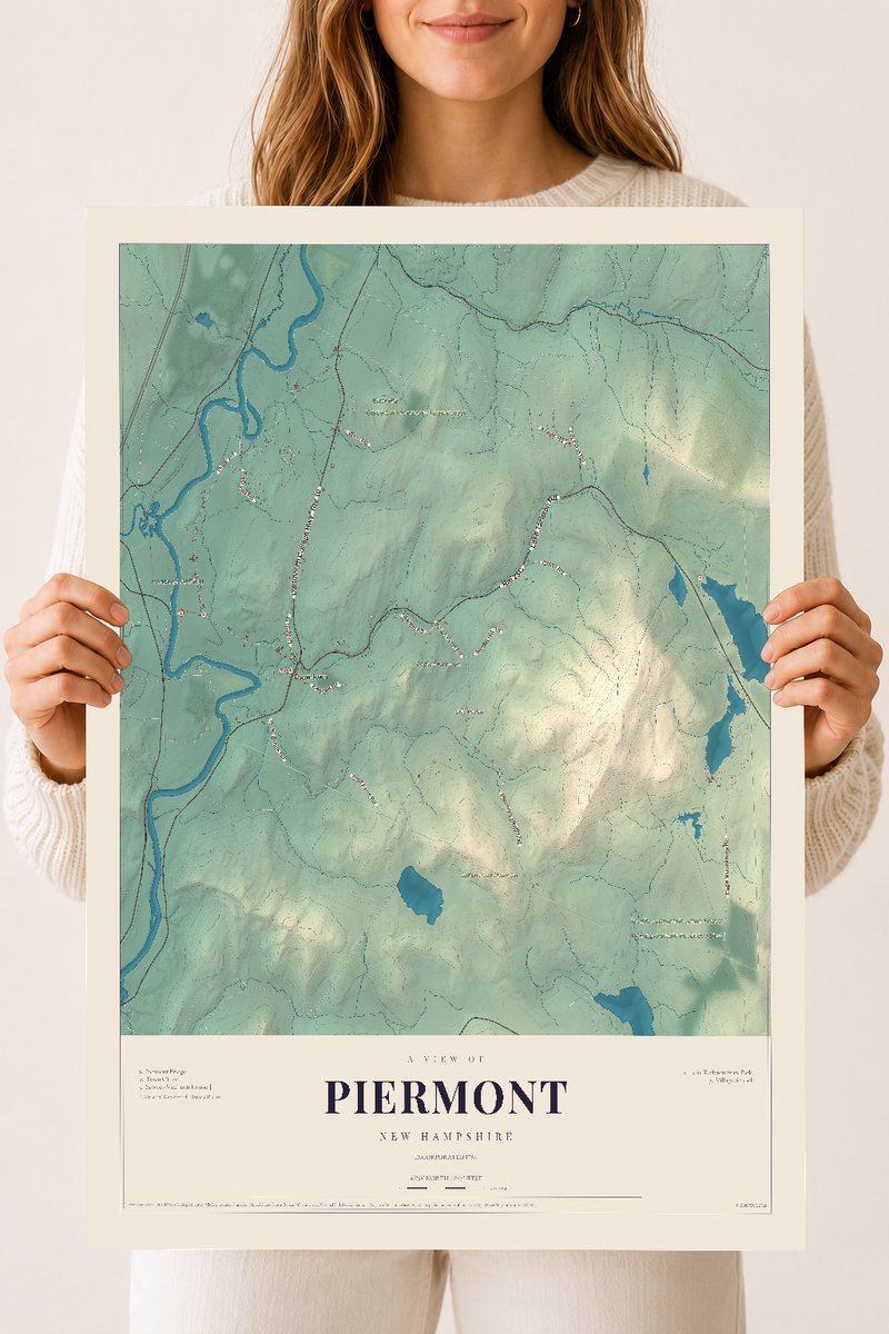 NH Current Atlas 2026 | Piermont | 18" x 24" | Archival Matte Print
