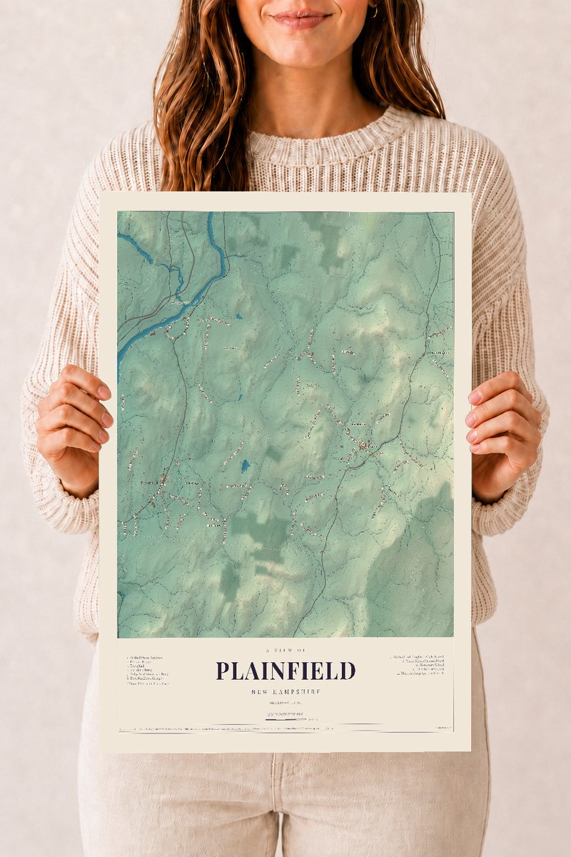 NH Current Atlas 2026 | Plainfield | 12" x 18" | Archival Matte Print