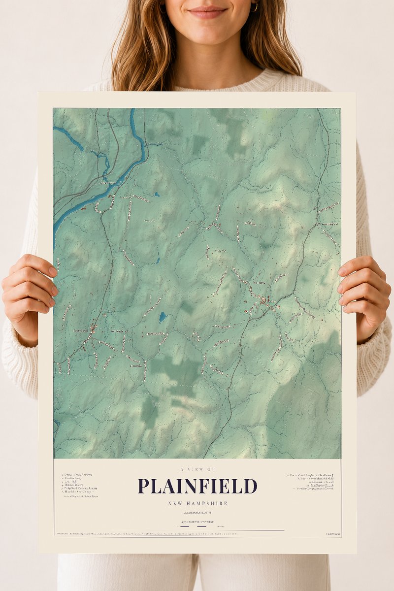 NH Current Atlas 2026 | Plainfield | 18" x 24" | Archival Matte Print
