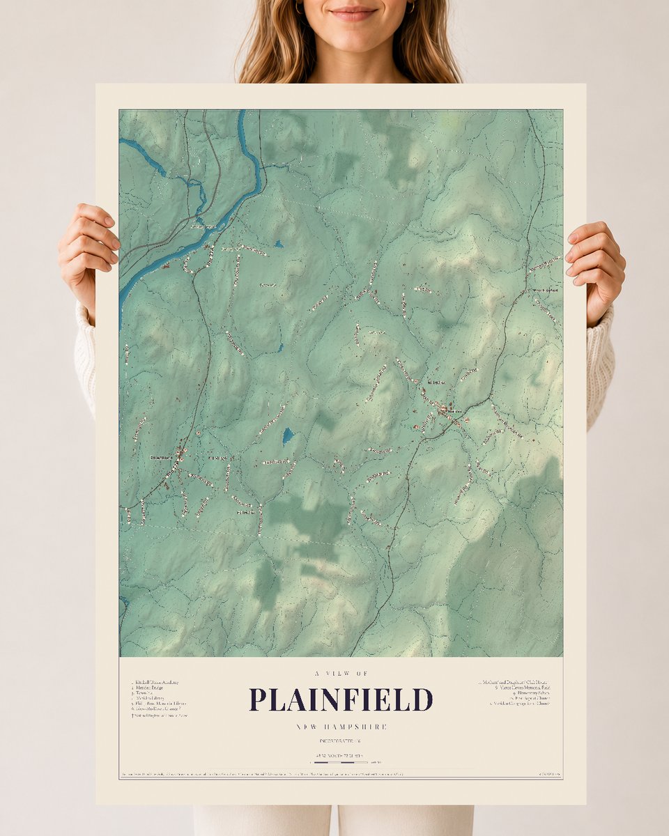 NH Current Atlas 2026 | Plainfield | 24" x 36" | Archival Matte Print