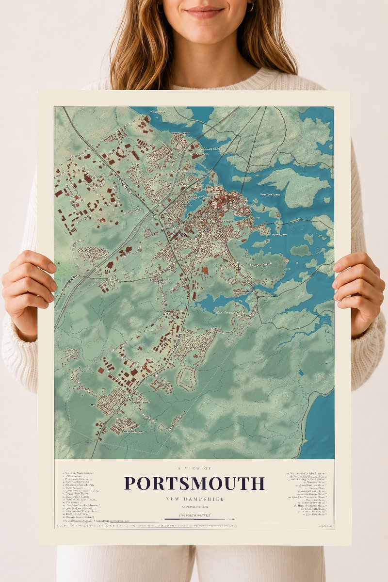 NH Current Atlas 2026 | Portsmouth | 18" x 24" | Archival Matte Print